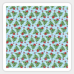 Colorful Christmas trees Sticker